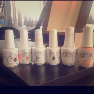 sold! Lot is 6 Gelish soak off gel polish